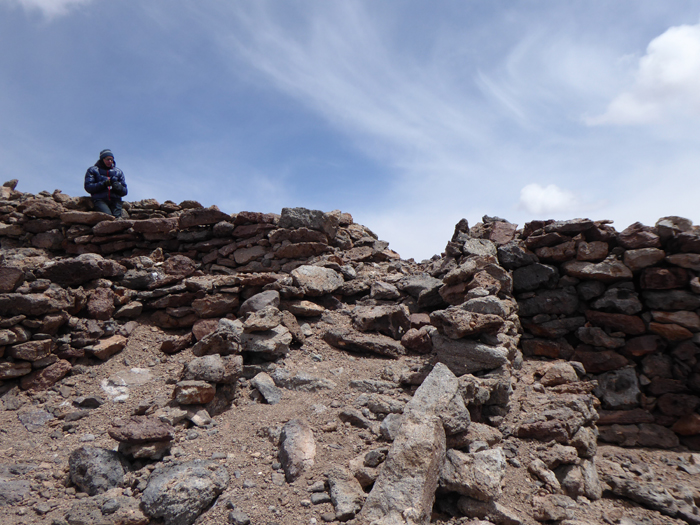 The summit ruins on Queva. 